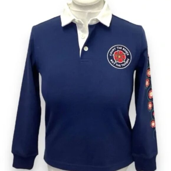 Rowing Blazers Tops - Rowing Blazers white and navy polo shirt.